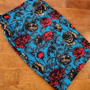 LULAROE Floral Pencil Skirt- Size S (NWOT)